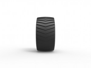 Pulling truck tire scale 1 to 10 3D Print Model