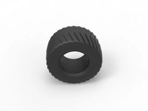 Pulling truck tire scale 1 to 10 3D Print Model