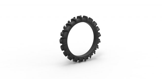Swamp buggy tire scale 1 to 25 3D Baskı Modeli .c4d .max .obj .3ds .fbx .stl .blend 