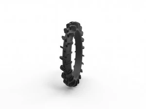 Swamp buggy tire scale 1 to 25 3D Print Model