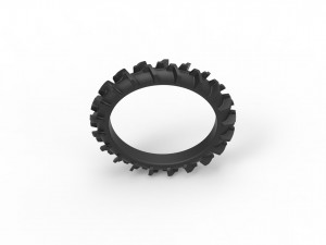 Swamp buggy tire scale 1 to 25 3D Baskı Modeli