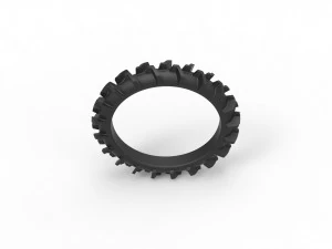 Swamp buggy tire scale 1 to 25 3D Print Model