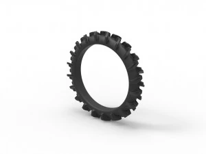 Swamp buggy tire scale 1 to 25 3D Print Model