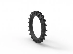 Swamp buggy tire scale 1 to 25 3D Print Model