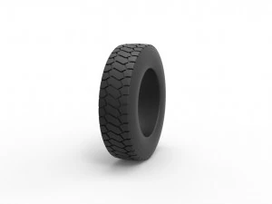 Truck tire scale 1 to 25 3D Print Model