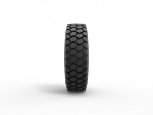 Military truck tire scale 1 to 25 3D Print Model