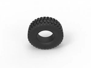 Military truck tire 2 scale 1 to 25 3D Print Model