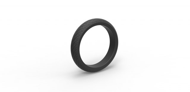 Chopper front tire scale 1 to 10 Modèles 3D en vedette .c4d .max .obj .3ds .fbx .stl .blend