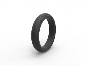 Chopper front tire scale 1 to 10 Modèles 3D en vedette