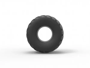 Monster truck tire scale 1 to 25 3D Print Model