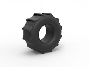 Escala de pneu dragster de lama de 1 a 25 Modelo de Impressão 3D