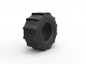 Mud dragster tire scale 1 to 25 3D Print Model