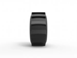 Mud dragster tire scale 1 to 25 3D Print Model