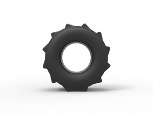 Mud dragster tire scale 1 to 25 Modèles 3D en vedette