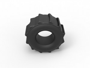 Mud dragster tire scale 1 to 25 Modèles 3D en vedette