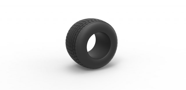 Race tire 2 scale 1 to 10 3D Print Model .c4d .max .obj .3ds .fbx .stl .blend 