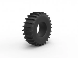 Sherp tire scale 1 to 25 3D Print Model