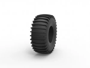 Trom tire scale 1 to 25 3D Print Model