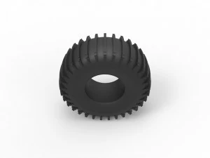 Trom tire scale 1 to 25 3D Print Model