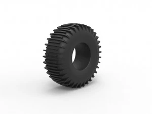 Trom tire 2 scale 1 to 25 3D Print Model
