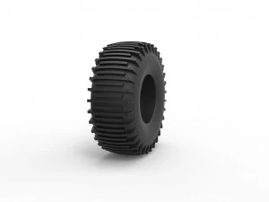 Trom tire 2 scale 1 to 25 3D Print Model