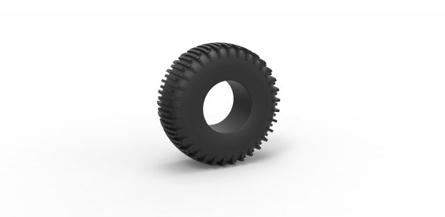 Trom tire 3 scale 1 to 25 3D 打印模型 .c4d .max .obj .3ds .fbx .stl .blend