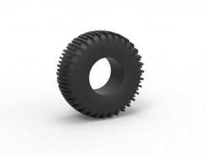 Trom tire 3 scale 1 to 25 3D Print Model