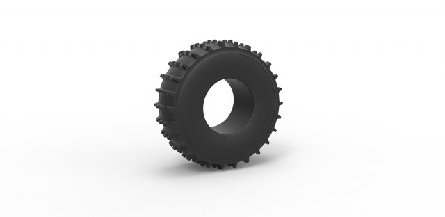 Sherp tire 2 scale 1 to 25 3D Baskı Modeli .c4d .max .obj .3ds .fbx .stl .blend 