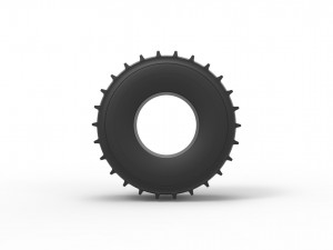 Sherp tire 2 scale 1 to 25 3D Baskı Modeli