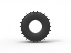 Pneumatico Sherp 2 scala da 1 a 25 Modello di stampa 3D