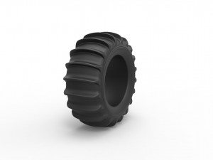 Dune buggy rear tire scale 1 to 10 3Dプリントモデル