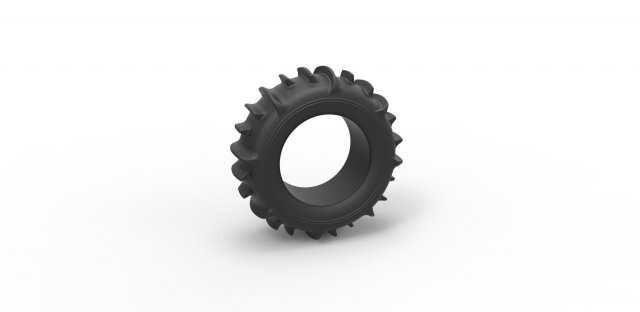 Dune buggy rear tire 3 scale 1 to 10 3D Print Model .c4d .max .obj .3ds .fbx .stl .blend 