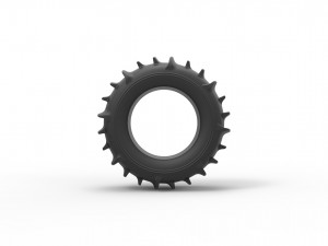 Dune buggy rear tire 3 scale 1 to 10 3D Print Model