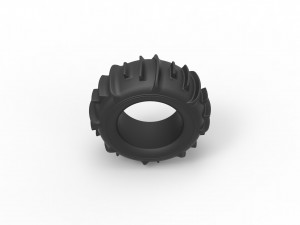 Dune buggy rear tire 3 scale 1 to 10 3D Print Model