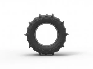 Dune buggy rear tire 4 scale 1 to 10 3D Print Model