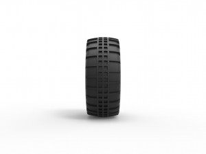 Dune buggy rear tire 5 scale 1 to 10 3D Print Model