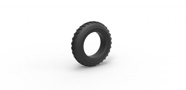 Dune buggy front tire 2 scale 1 to 10 Model Cetak 3D .c4d .max .obj .3ds .fbx .stl .blend 