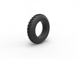 Dune buggy front tire 2 scale 1 to 10 Model Cetak 3D