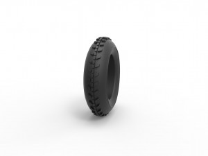 Dune buggy front tire 2 scale 1 to 10 Model Cetak 3D