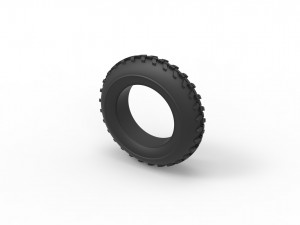 Dune buggy front tire 2 scale 1 to 10 Model Cetak 3D