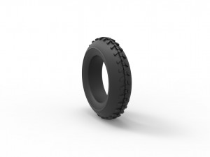 Dune buggy front tire 2 scale 1 to 10 Model Cetak 3D