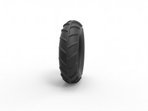 Mud dragster front tire scale 1 to 10 3D Принт Модель