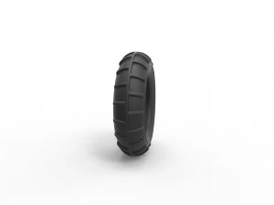 Mud dragster front tire 2 scale 1 to 10 3D Print Model