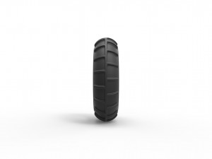 Mud dragster front tire 2 scale 1 to 10 3D Baskı Modeli