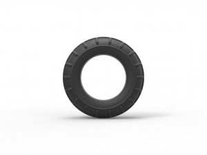 Mud dragster front tire 2 scale 1 to 10 3D Baskı Modeli