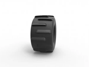 Mud dragster rear tire scale 1 to 25 3D Print Model