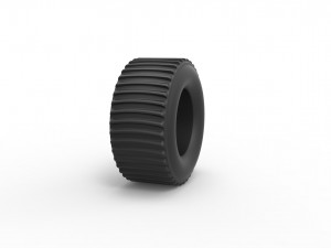 Dirt dragster rear tire scale 1 to 25 3Dプリントモデル