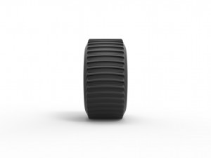Dirt dragster rear tire scale 1 to 25 3Dプリントモデル