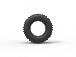 Dirt dragster rear tire scale 1 to 25 3Dプリントモデル