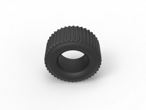 Dirt dragster rear tire scale 1 to 25 3Dプリントモデル